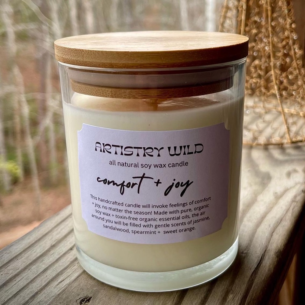 🔥 SALE! Comfort + Joy Hand-Poured Soy Wax Candle